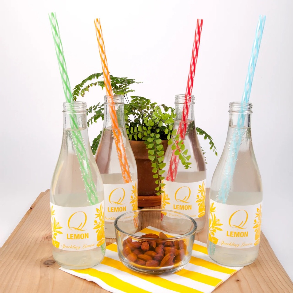 KIKKERLAND | qty 48 | Rainbow Reusable Party Milkshake Iced Coffee Juice Straws